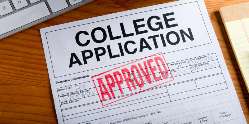 Students have strong chances of getting accepted into safety colleges.