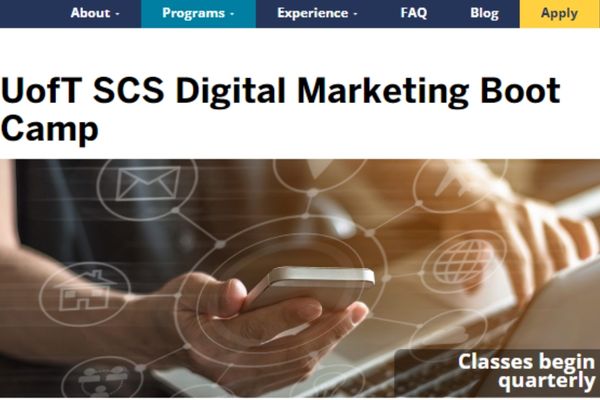 Digital Marketing Bootcamp by the University of Toronto School of Continuing Studies