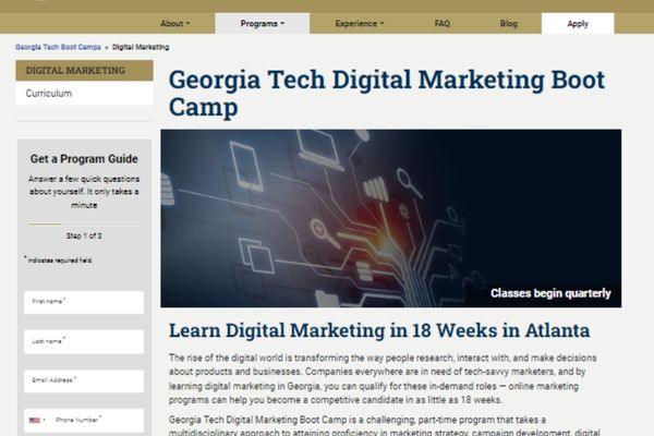 Georgia Tech Digital Marketing Bootcamp