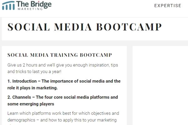 Social MediaBootcamp by The Bridge