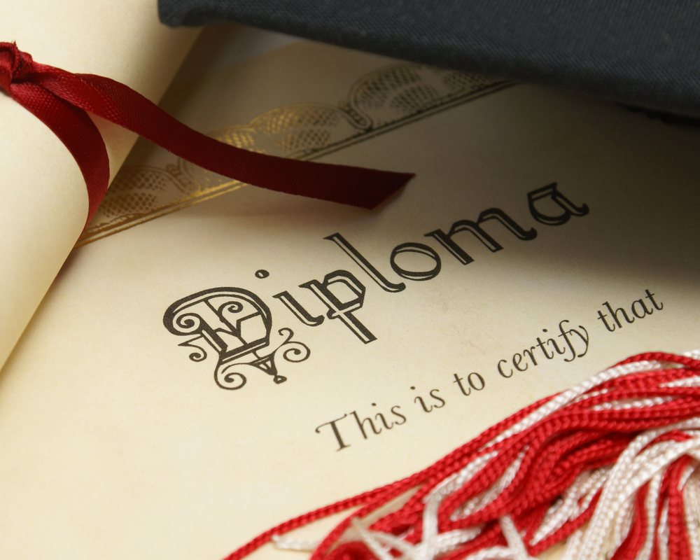 Undergraduate diploma certificate